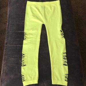 Freckles  Leggings  neon yellow size m/l